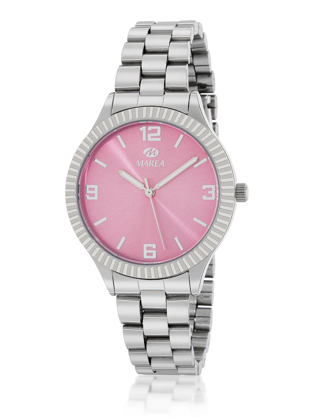 Reloj Trendy Silver Pink Mujer Marea Watches -0