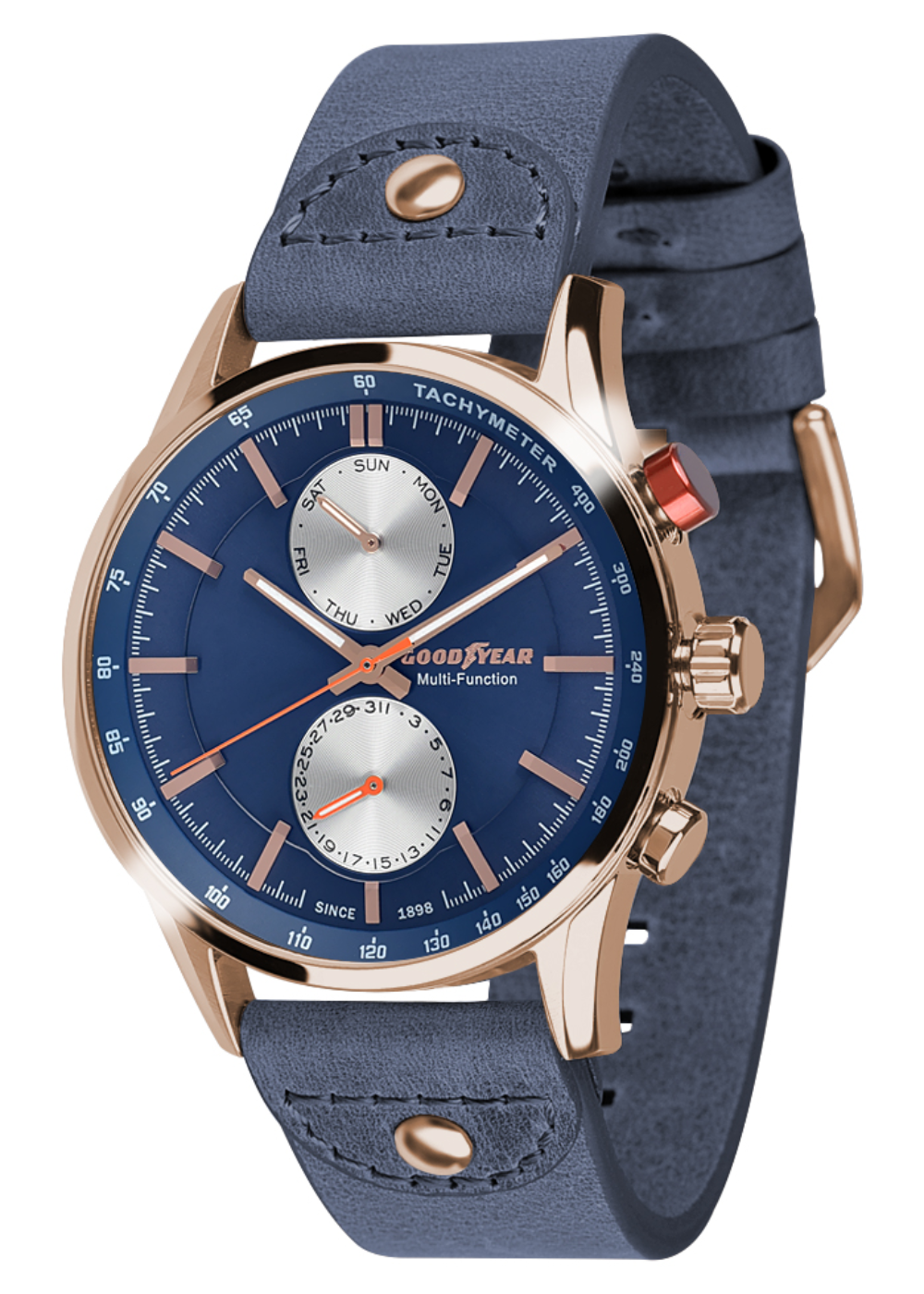 Reloj Multifunción Hombre Rose Blue Goodyear Watches-0