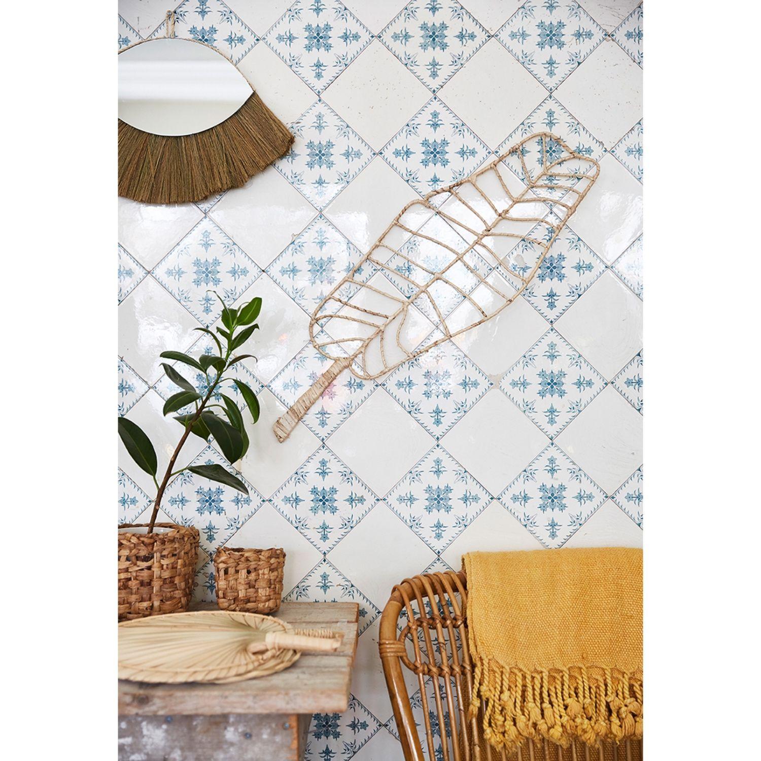 Decoración de pared fibra vegetal 70x20 cm-2