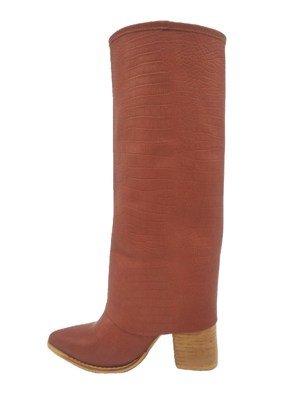 Bota Augusta Cafe Croco Pao Pecados-2