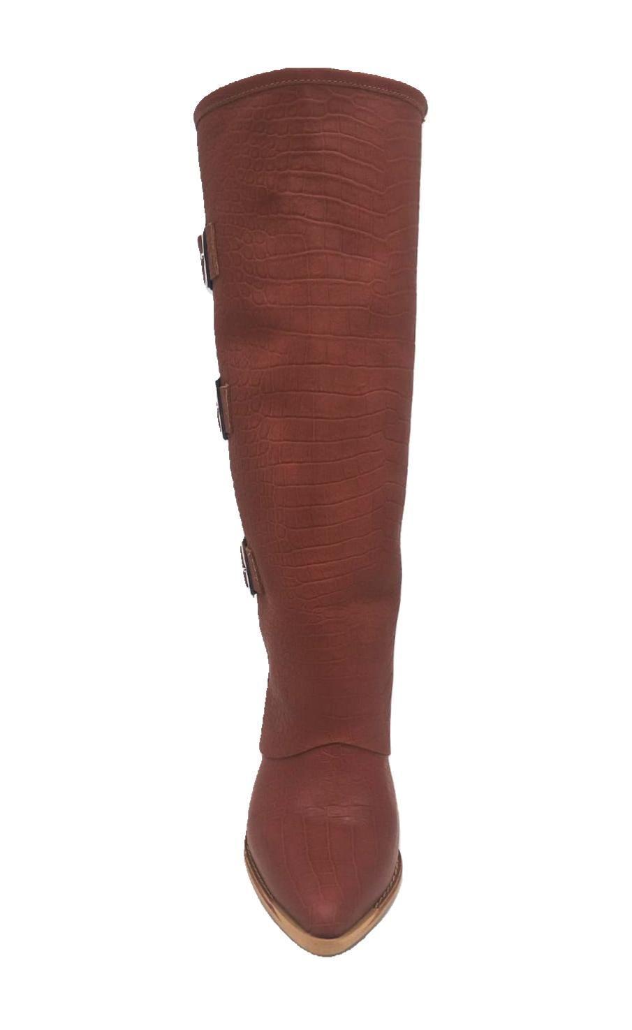 Bota Augusta Cafe Croco Pao Pecados-4