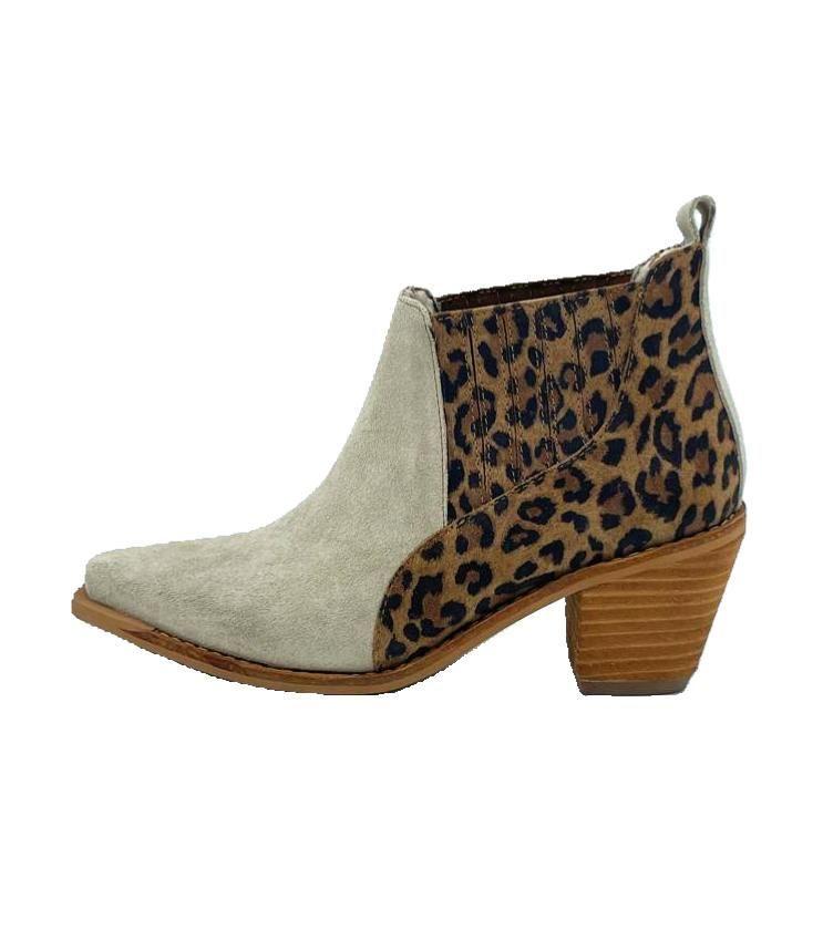 Botin Michelle Beige Print Pao Pecados-2