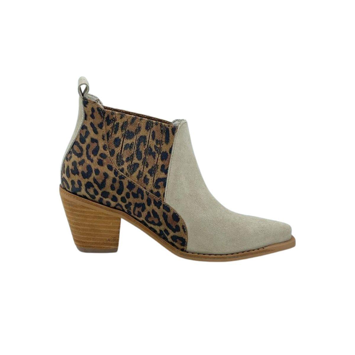 Botin Michelle Beige Print Pao Pecados-2