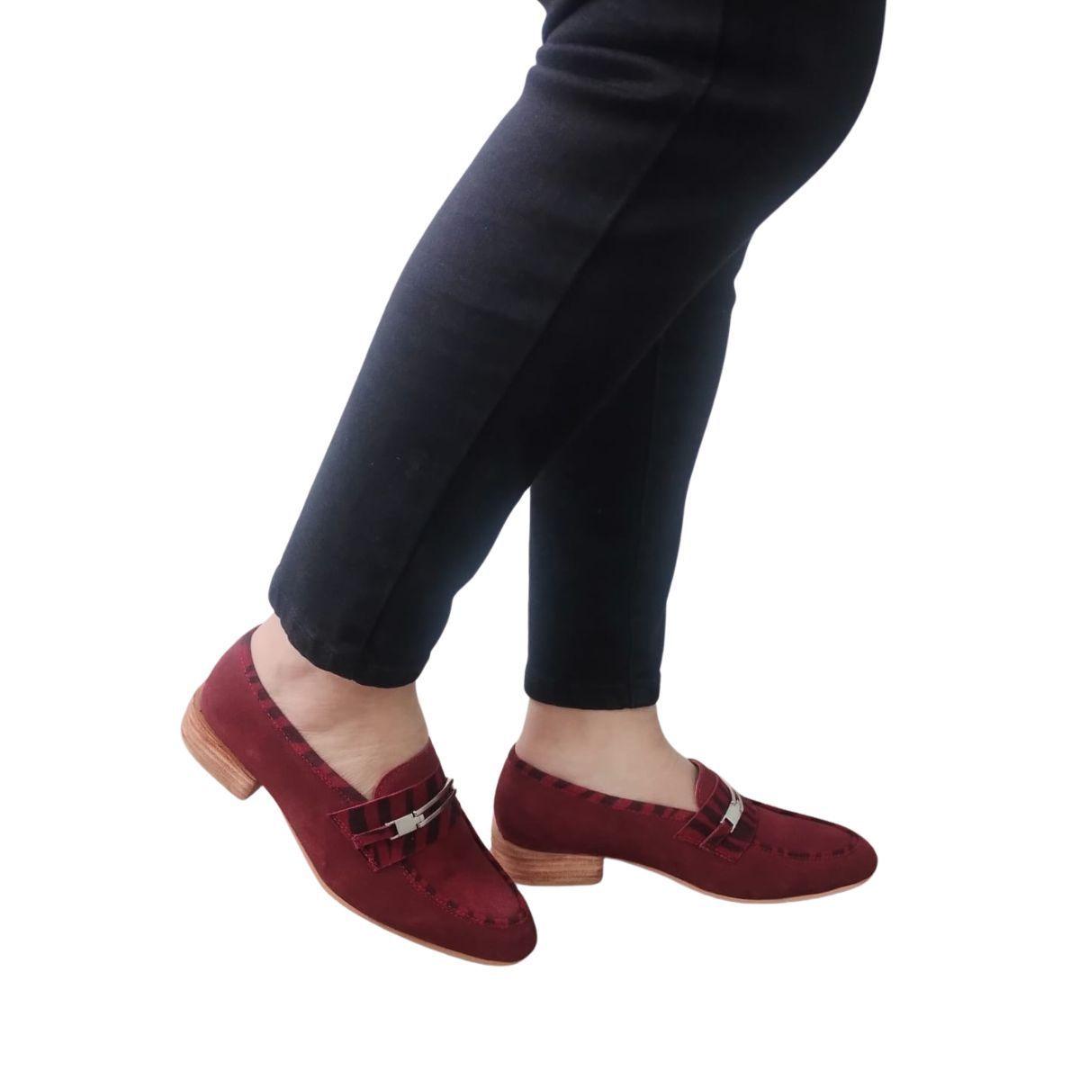 Mocasin Celica Burdeo Pao Pecados -0