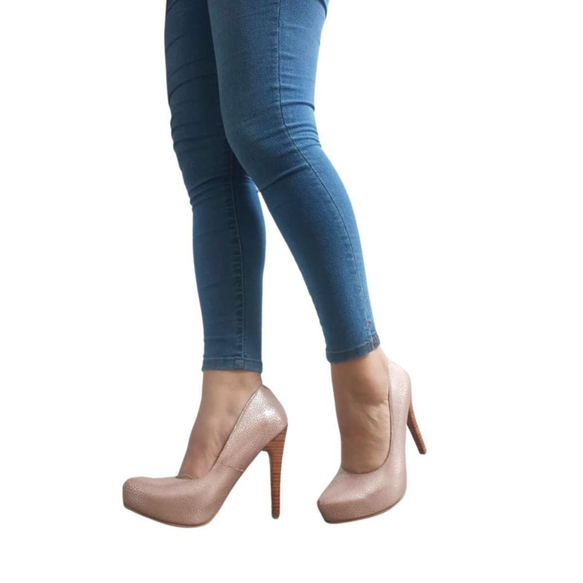 Stiletto Maria Rosa Glitter Pao Pecados-0