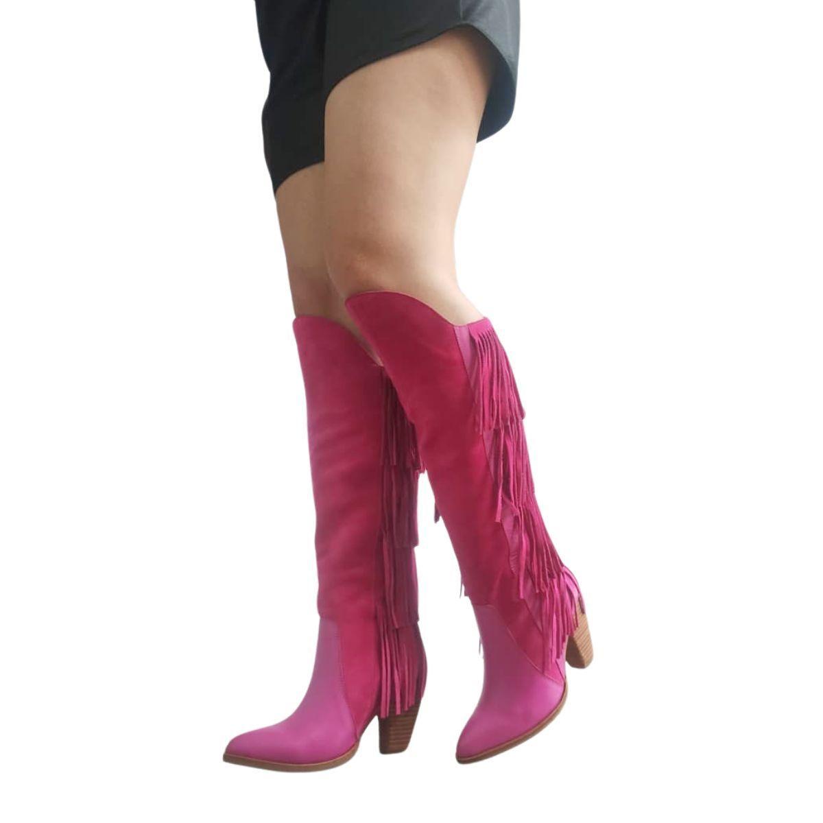 Bota Rebecca Fucsia Pao Pecados-6