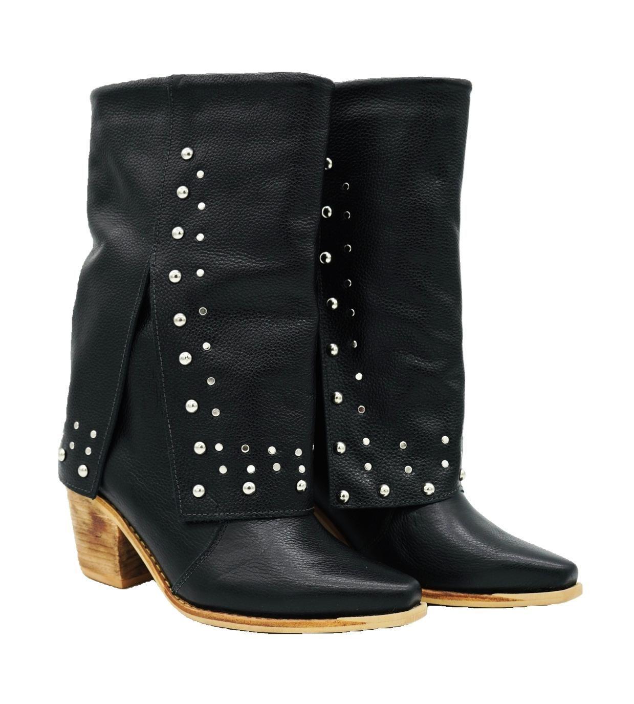 Bota Fiera Negro Texano Pao Pecados-3