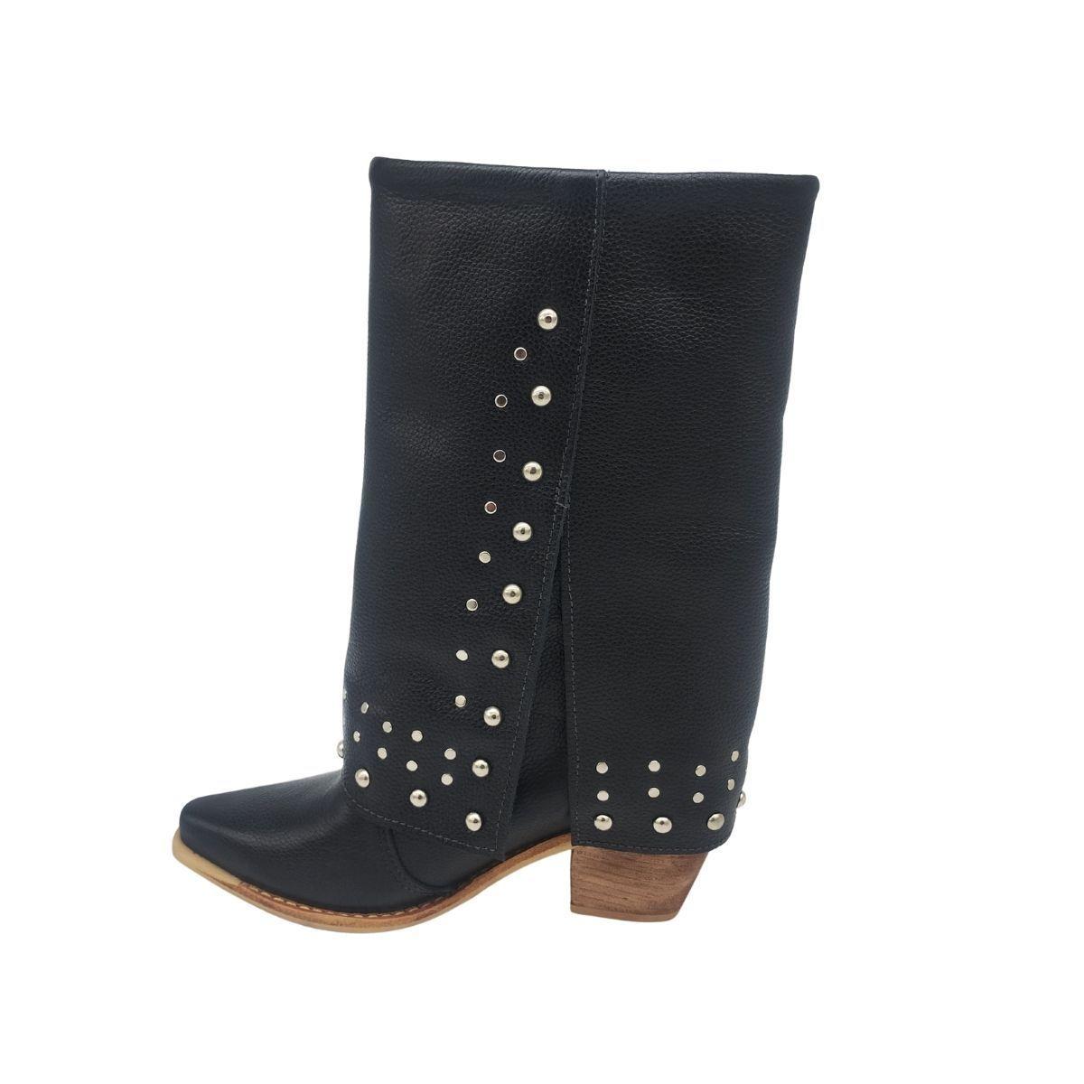Bota Fiera Negro Texano Pao Pecados-2