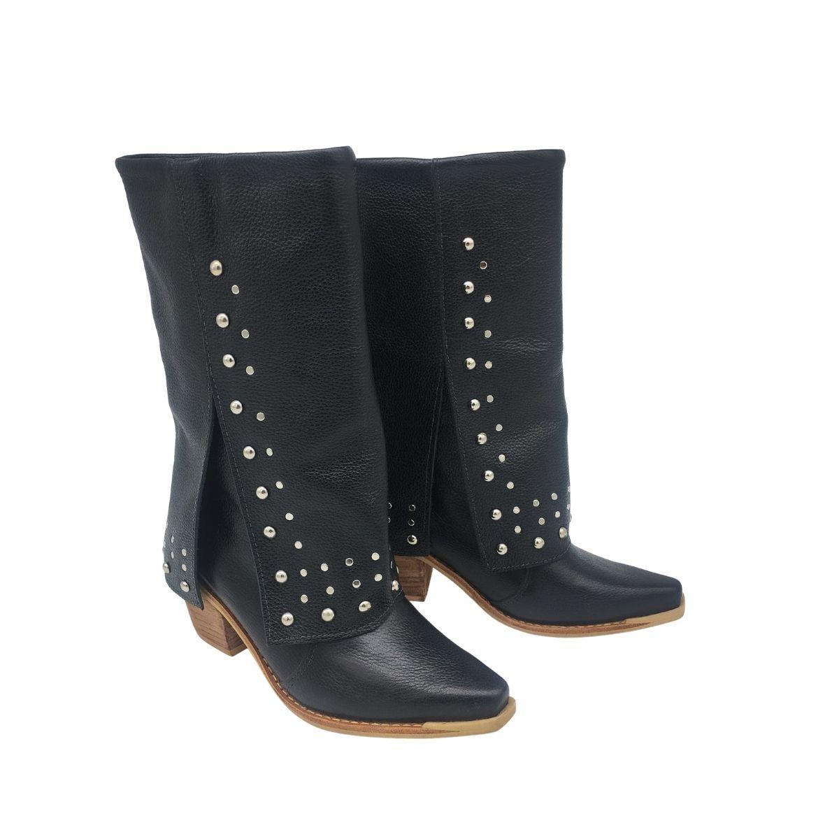 Bota Fiera Negro Texano Pao Pecados-3