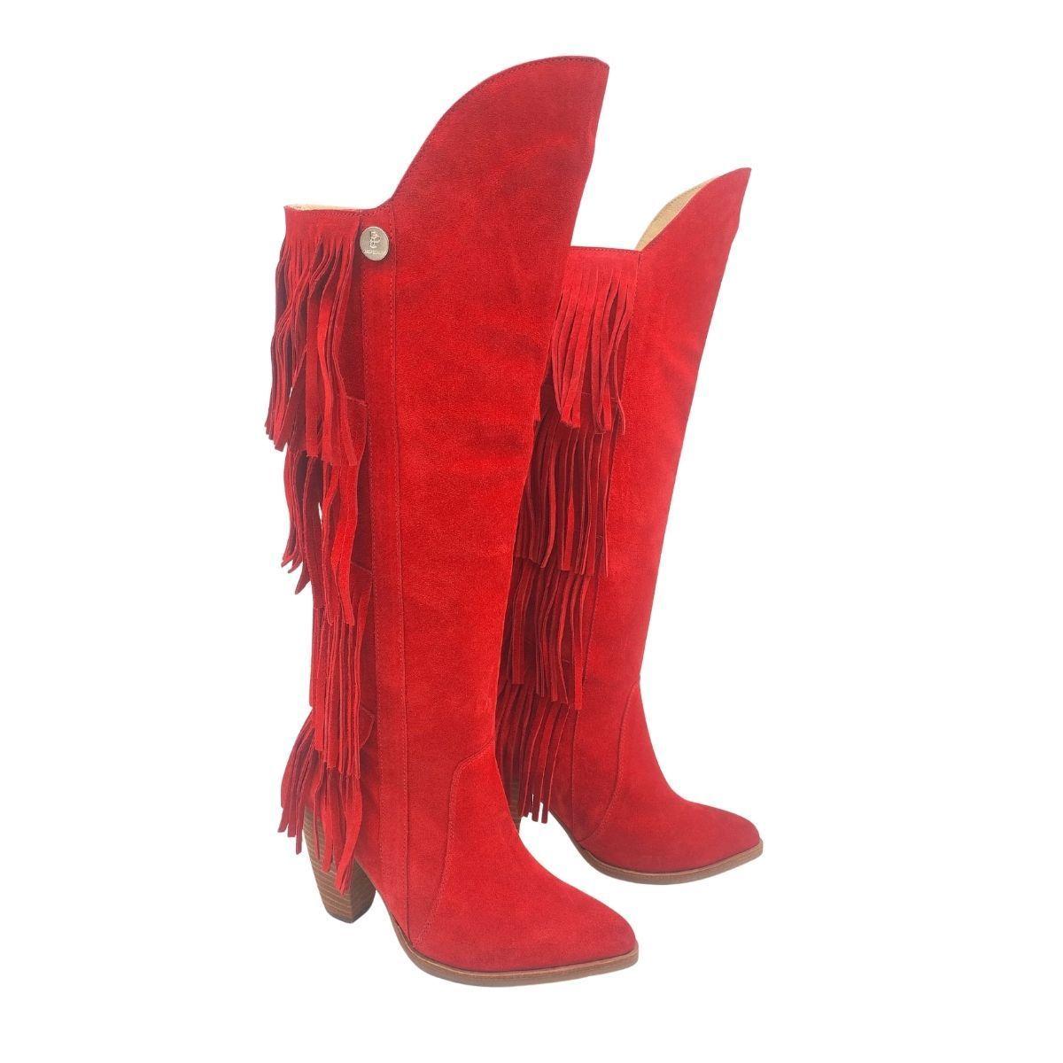 Bota Rebecca Rojo Pao Pecados-3