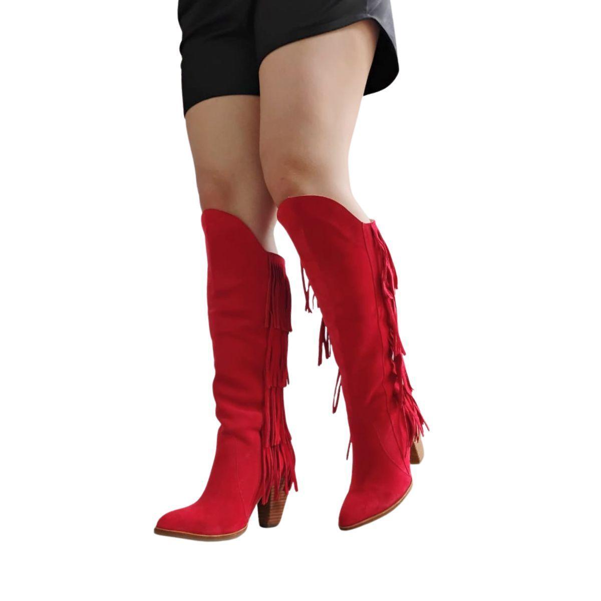 Bota Rebecca Rojo Pao Pecados-6