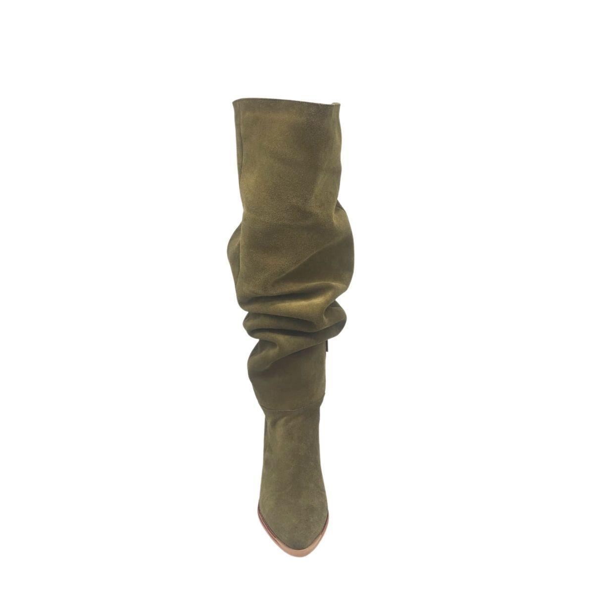 Bota Luciana Alta Verde Pao Pecados-4