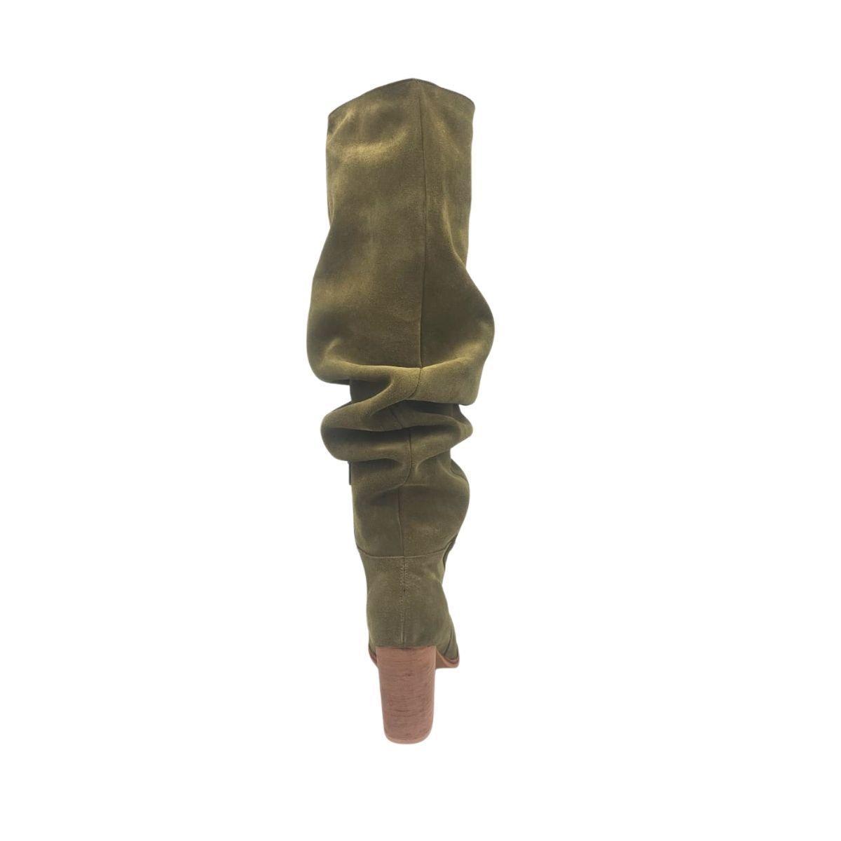Bota Luciana Alta Verde Pao Pecados-5