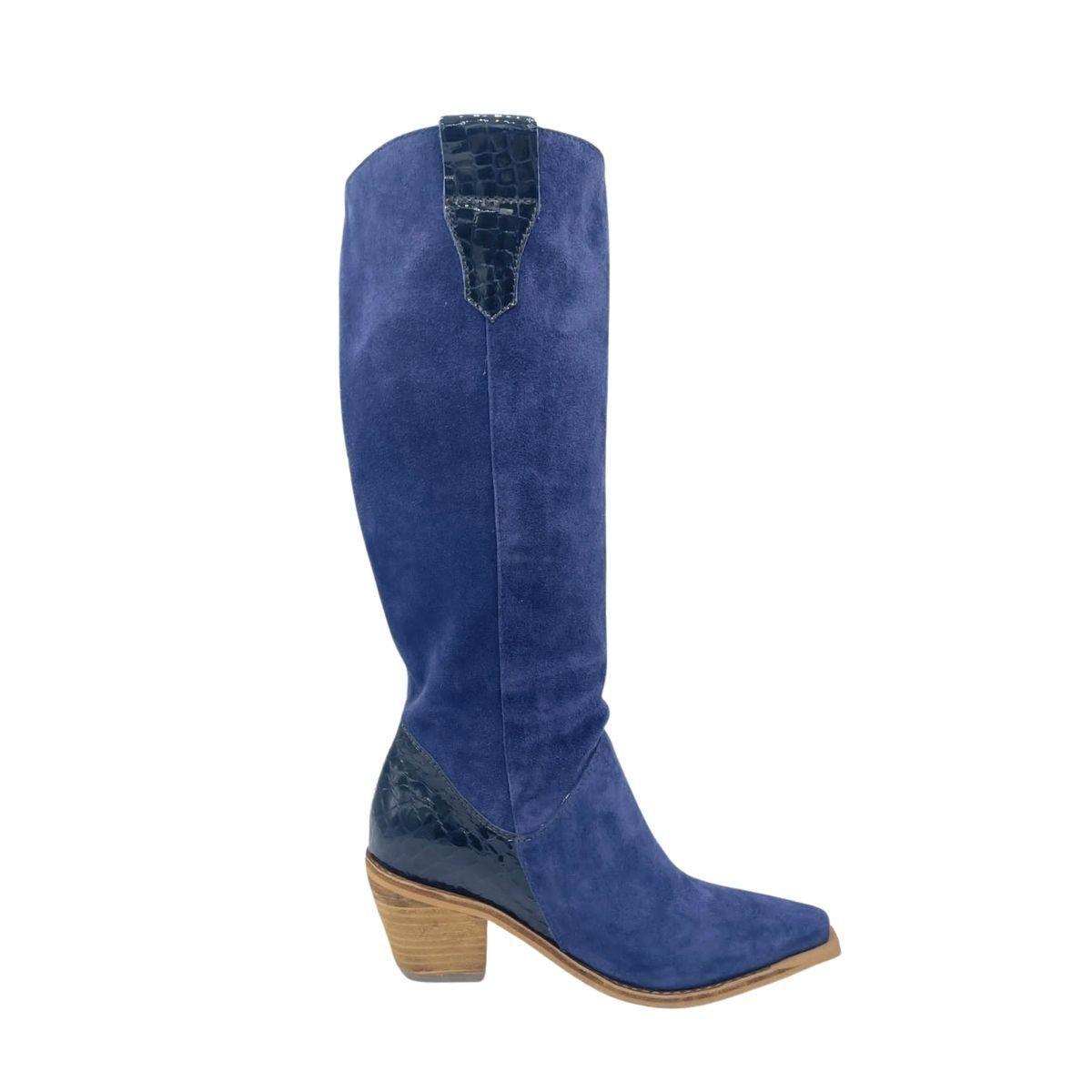 Bota Nagge Azul Talon Charol Pao Pecados-2