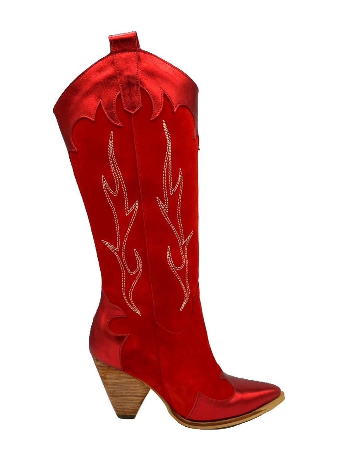 Bota Paola Rojo Pao Pecados-2