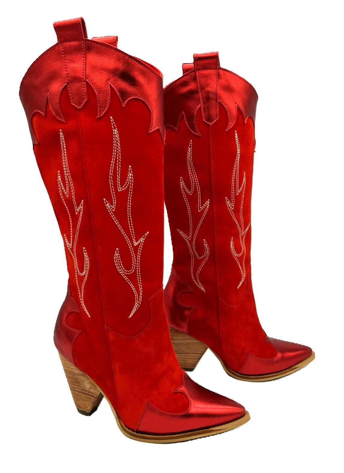 Bota Paola Rojo Pao Pecados-3