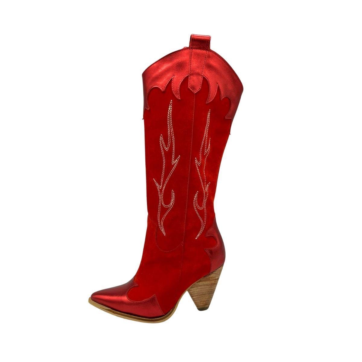 Bota Paola Rojo Pao Pecados-2