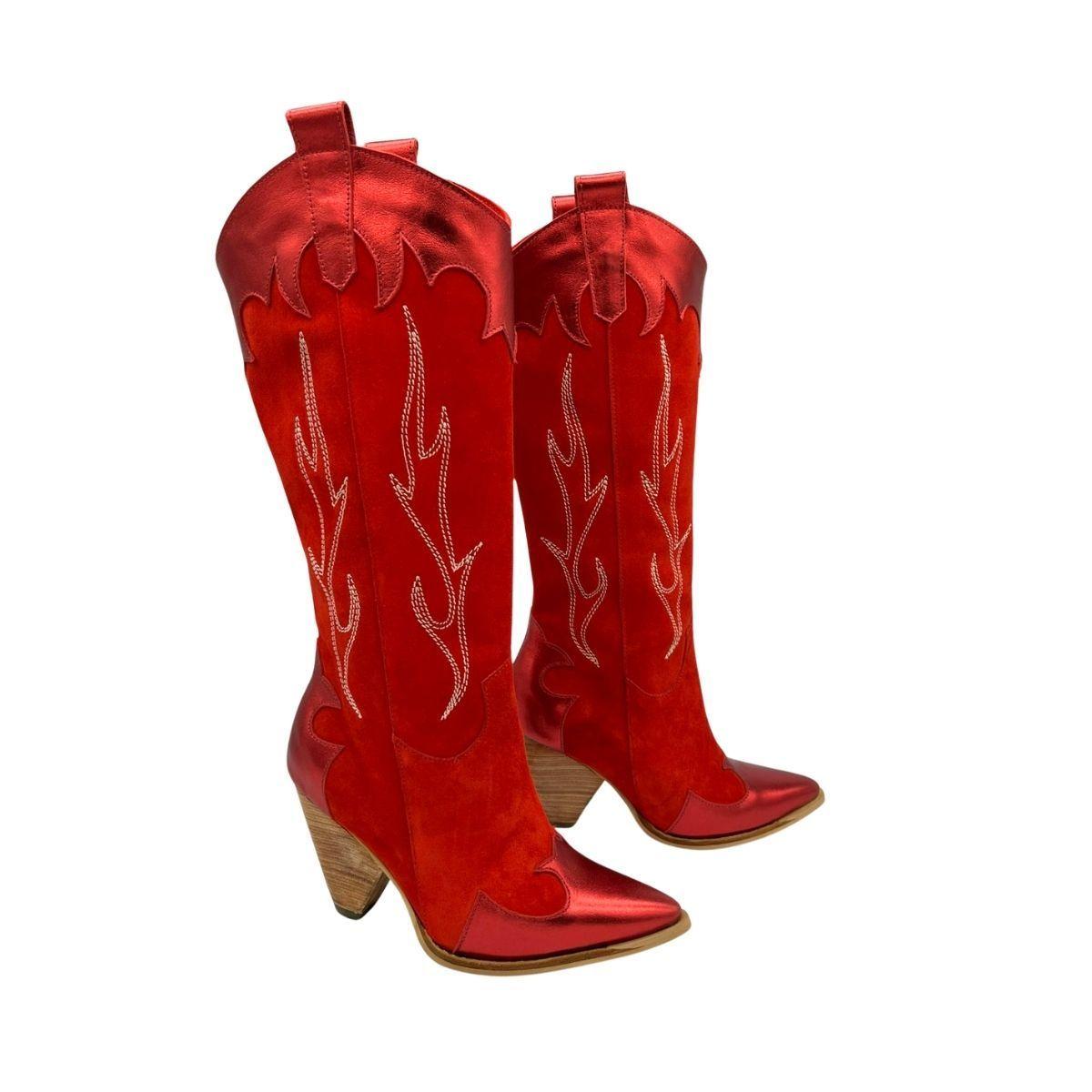 Bota Paola Rojo Pao Pecados-3