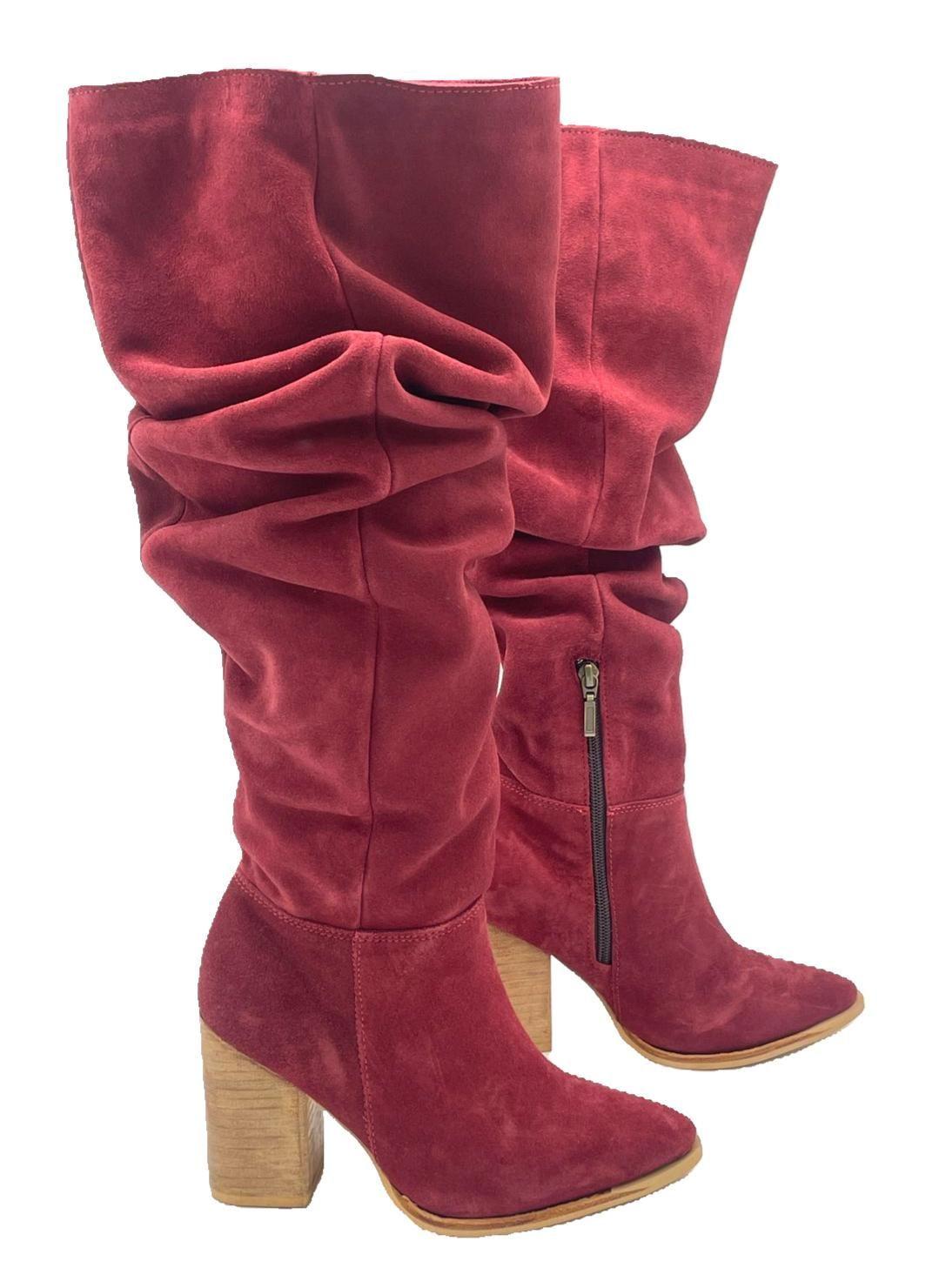 Bota Luciana Alta Burdeo Pao Pecados-2
