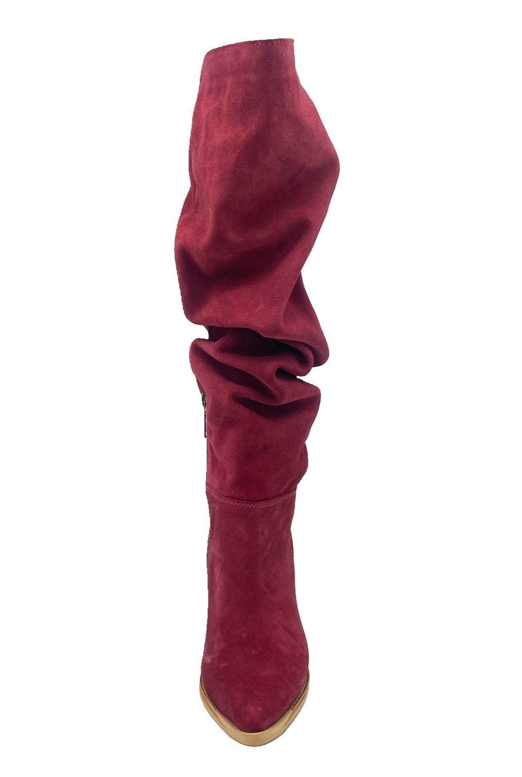 Bota Luciana Alta Burdeo Pao Pecados-3