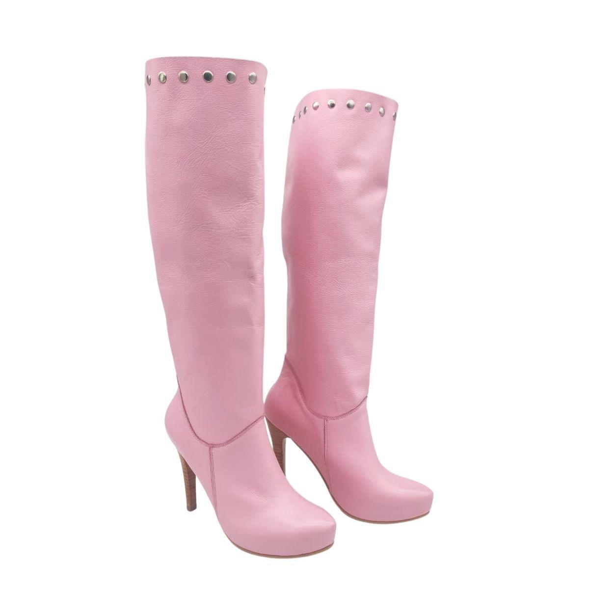 Bota Ange Tachas Rosa Pao Pecados-3