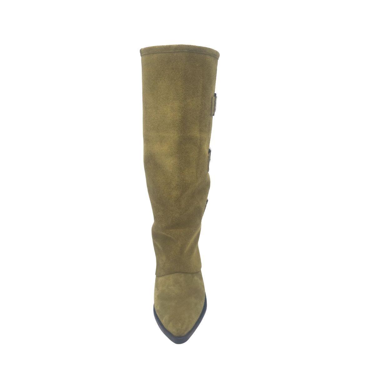 Bota Augusta Verde Pao Pecados-4