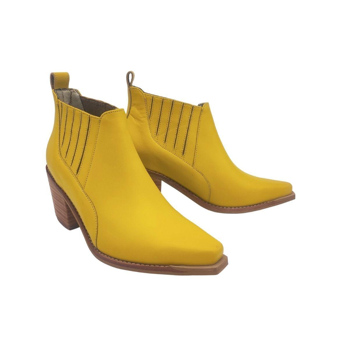 Botin Michelle Amarillo Pao Pecados-3