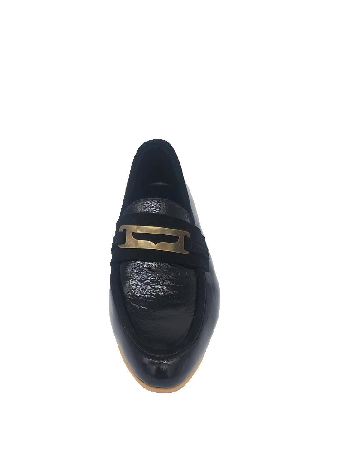 Mocasin Celica Negro Charol Pao Pecados-4