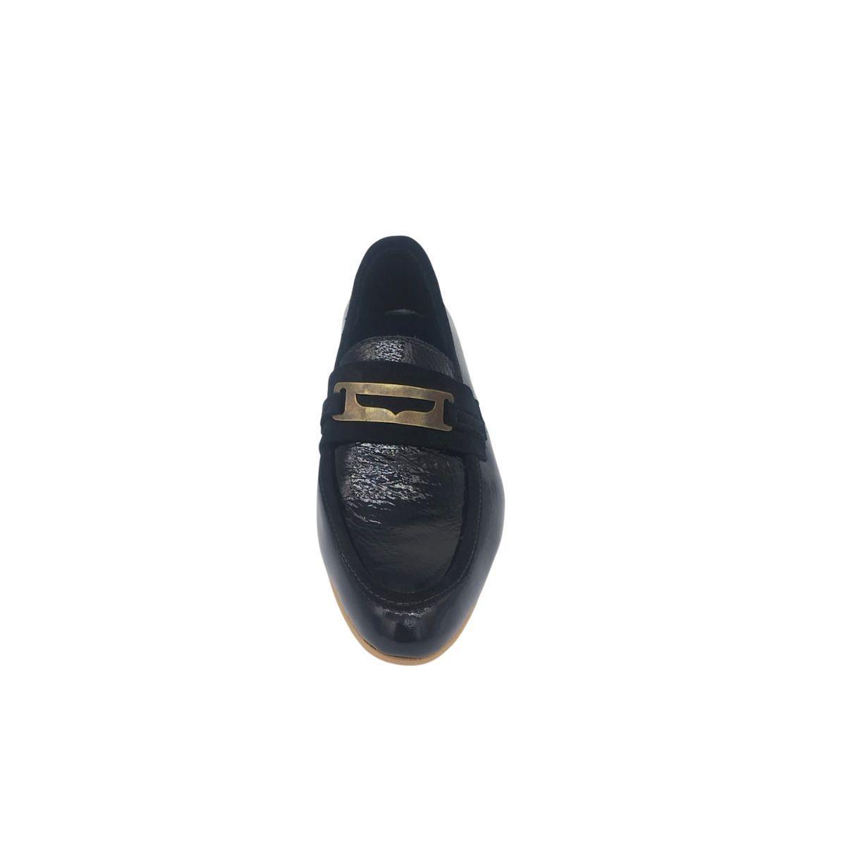 Mocasin Celica Negro Charol Pao Pecados-4