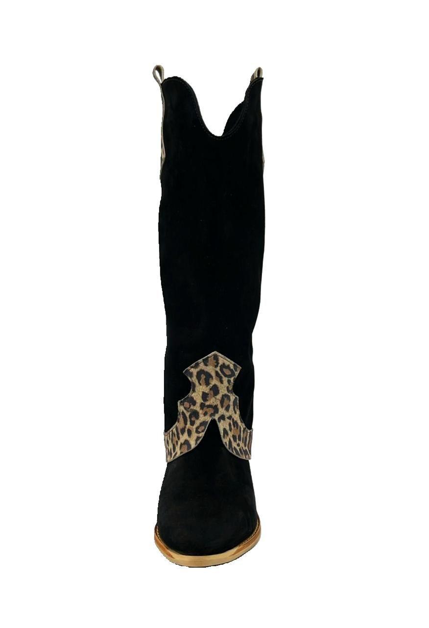 Bota Faustina Negro Print Pao Pecados-4