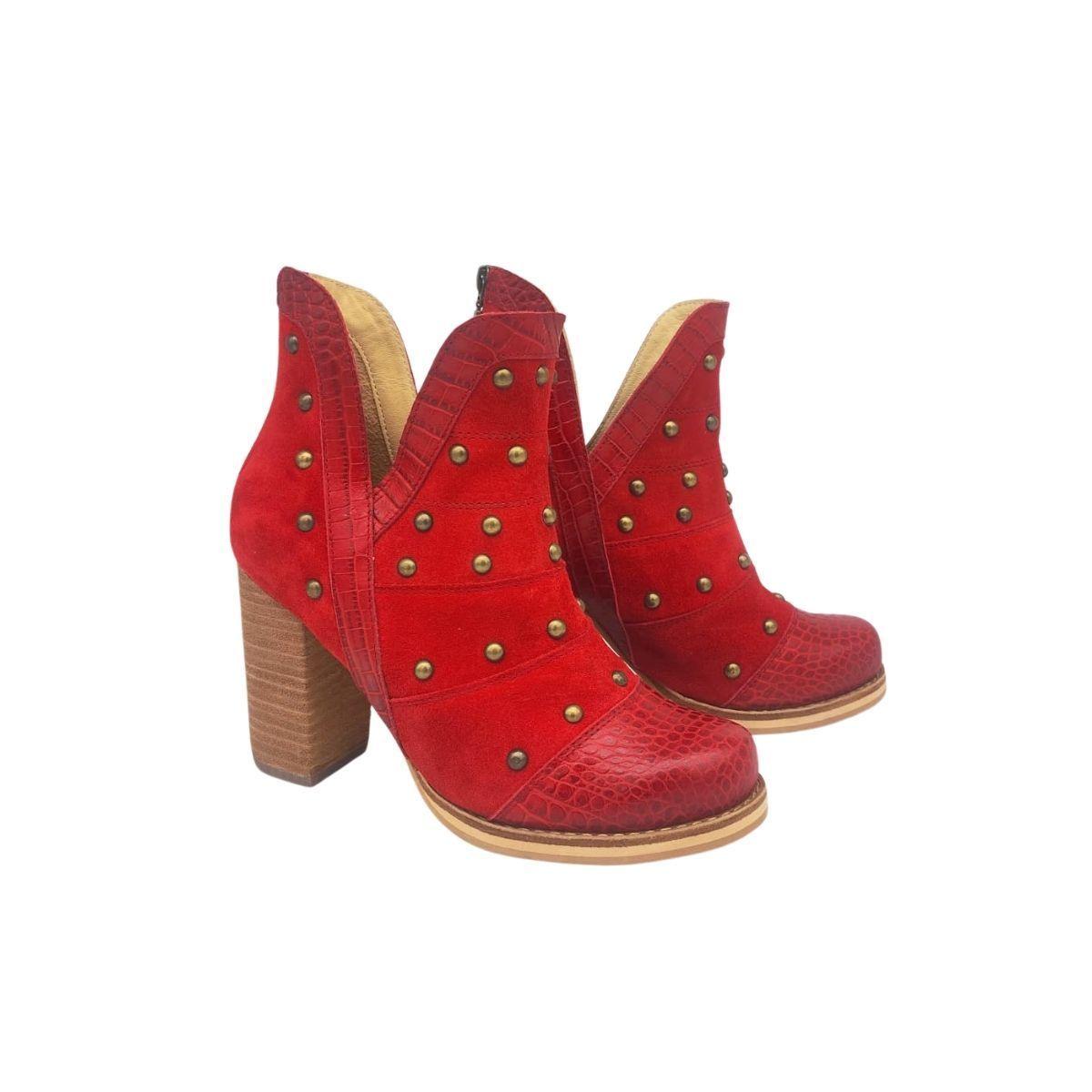 Botin Lorenza Rojo Pao Pecados-3