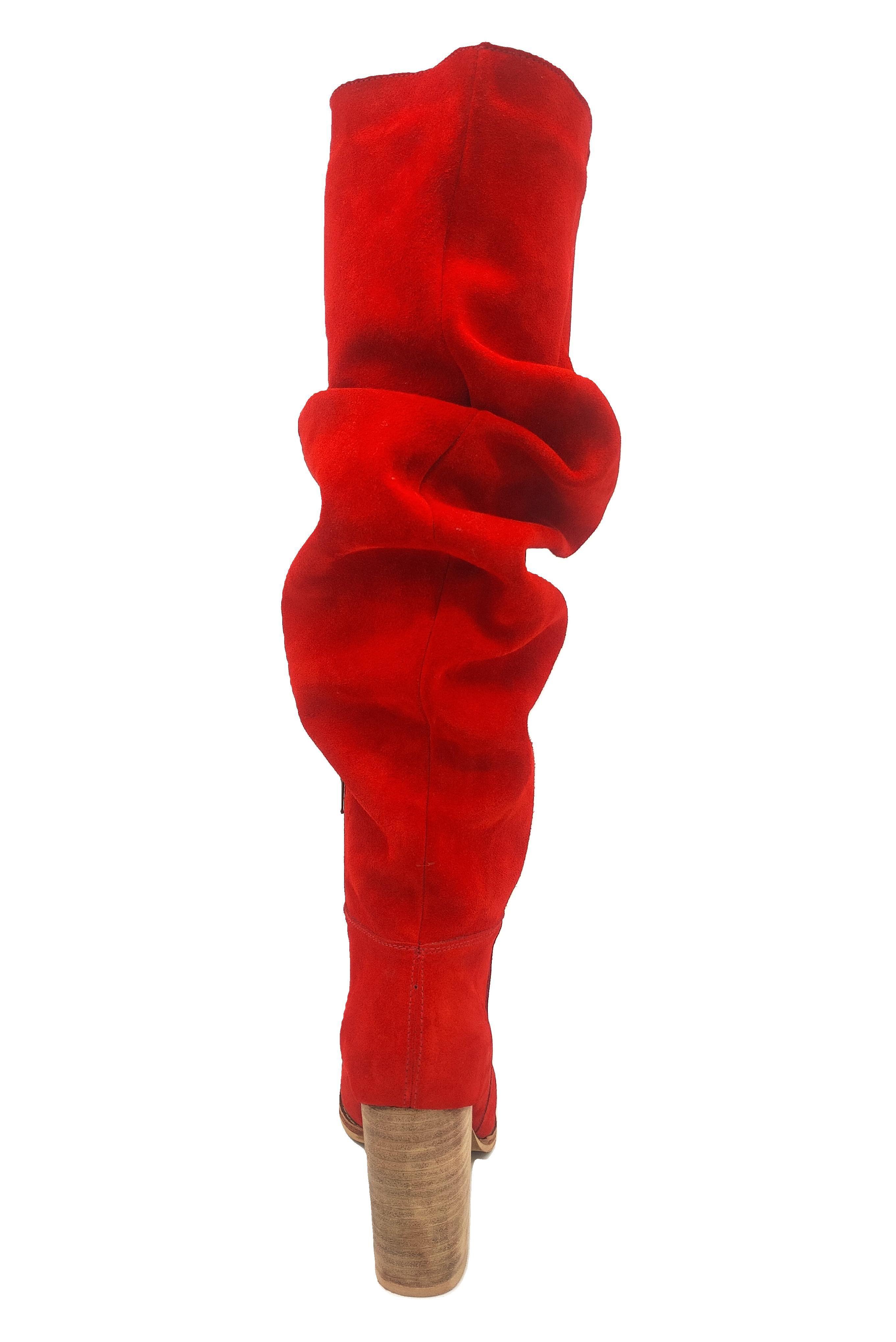 Bota Luciana Alta Rojo Pao Pecados-5
