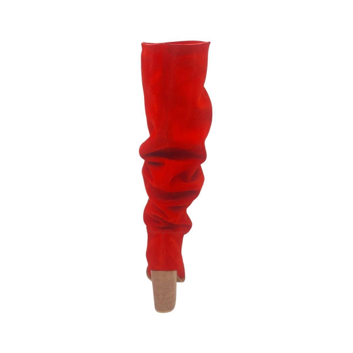 Bota Luciana Alta Rojo Pao Pecados-5