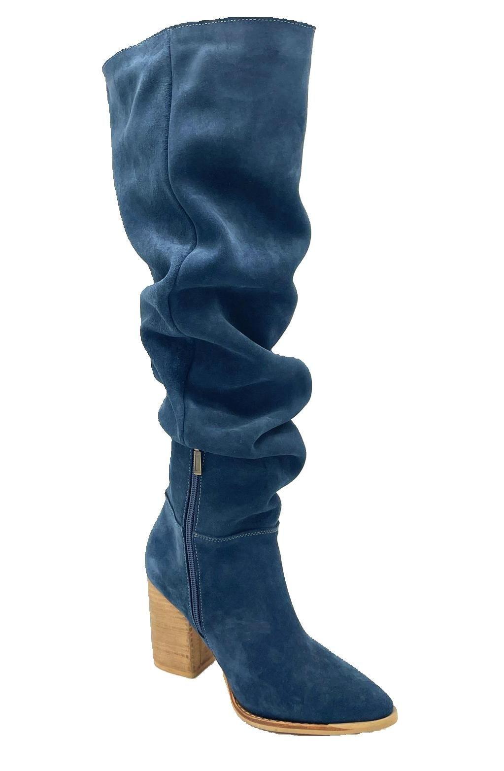 Bota Luciana Alta Azul Pao Pecados-1