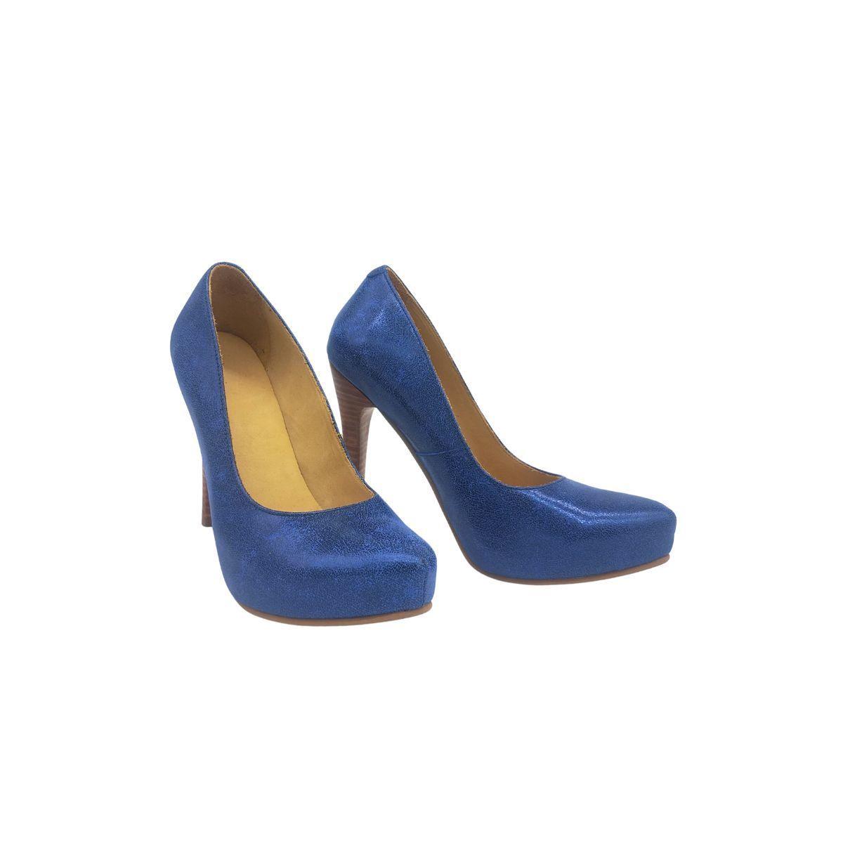 Stiletto Maria Azul Glitter Pao Pecados-3