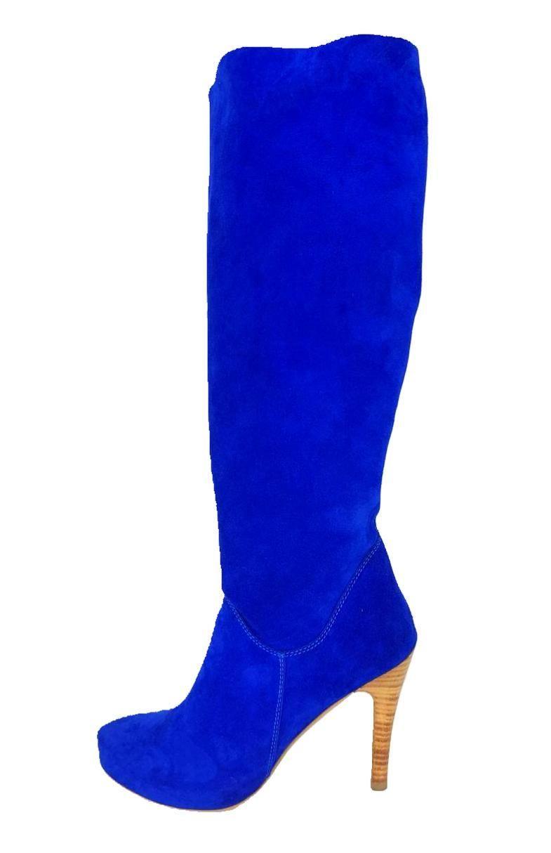 Bota Ange Azul Electrico Pao Pecados-2
