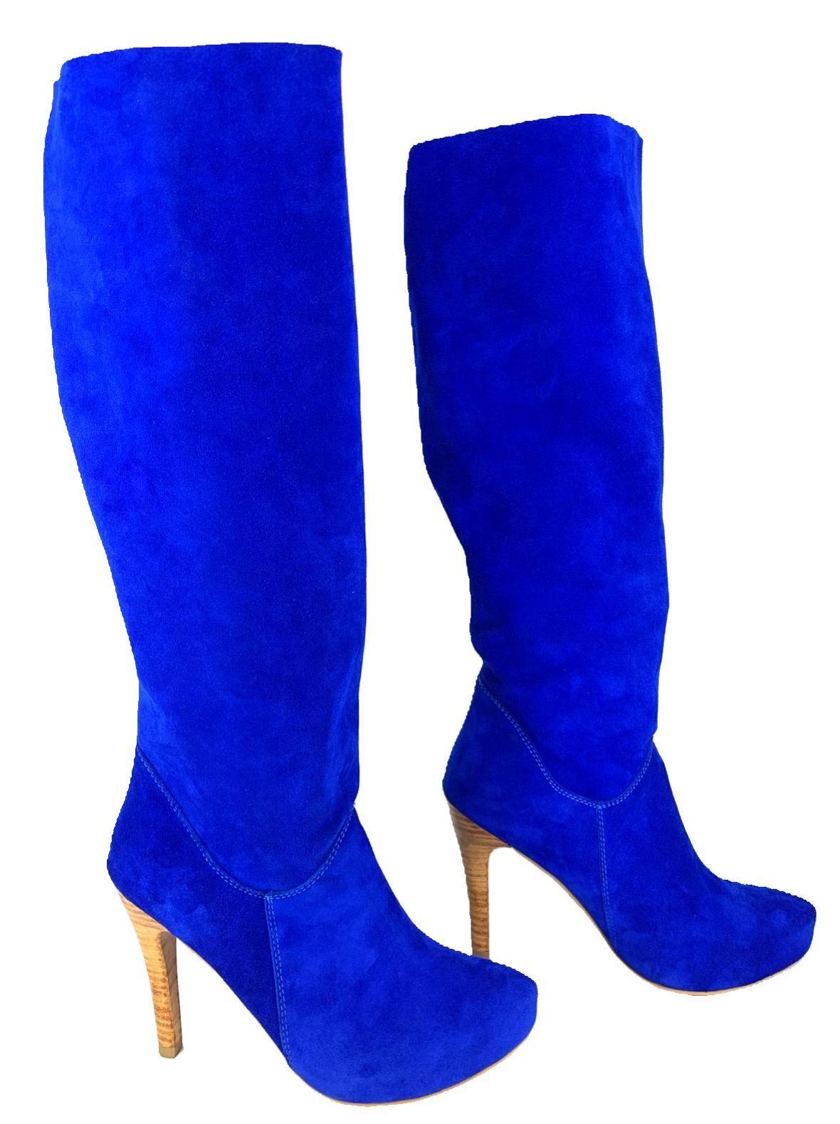 Bota Ange Azul Electrico Pao Pecados-3