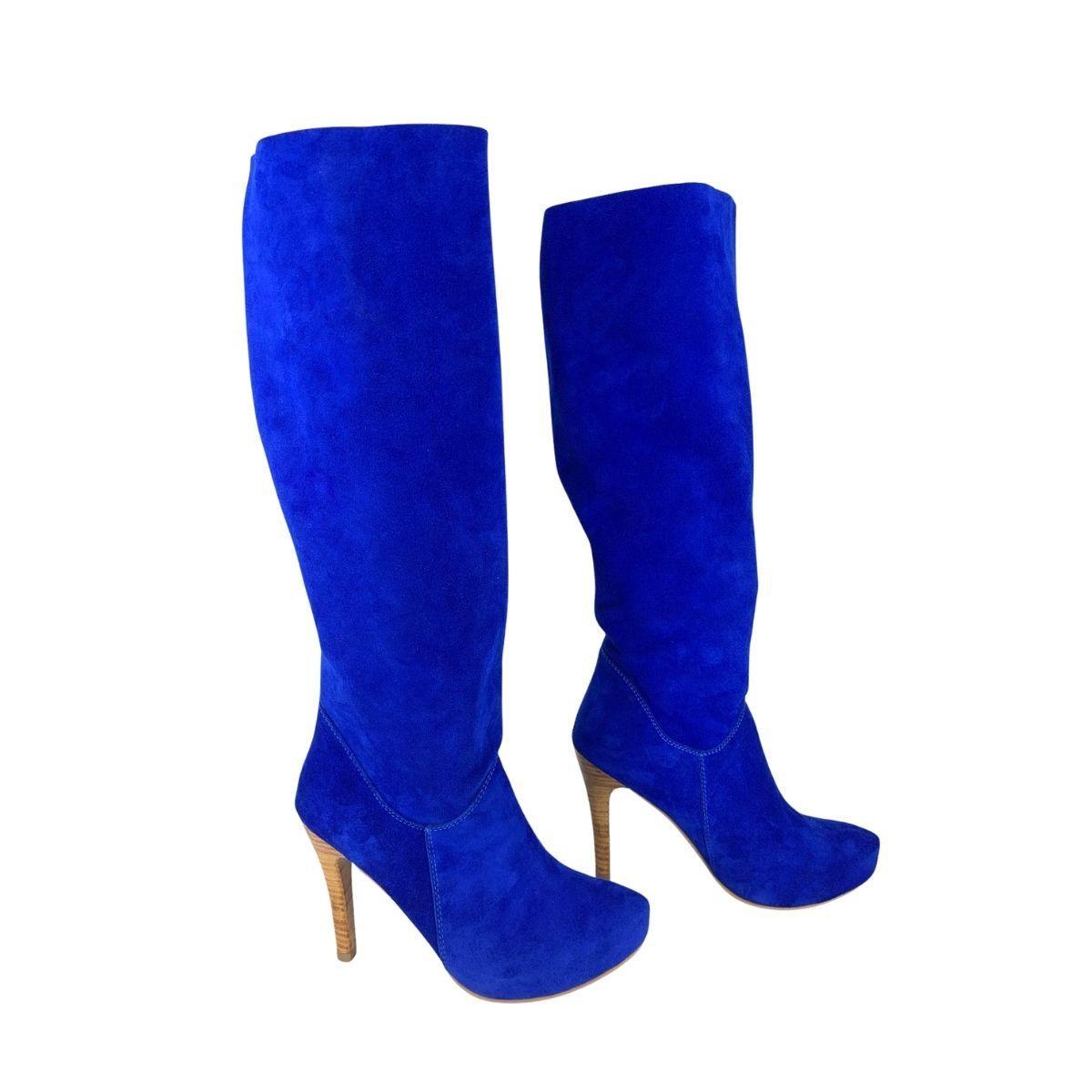 Bota Ange Azul Electrico Pao Pecados-3