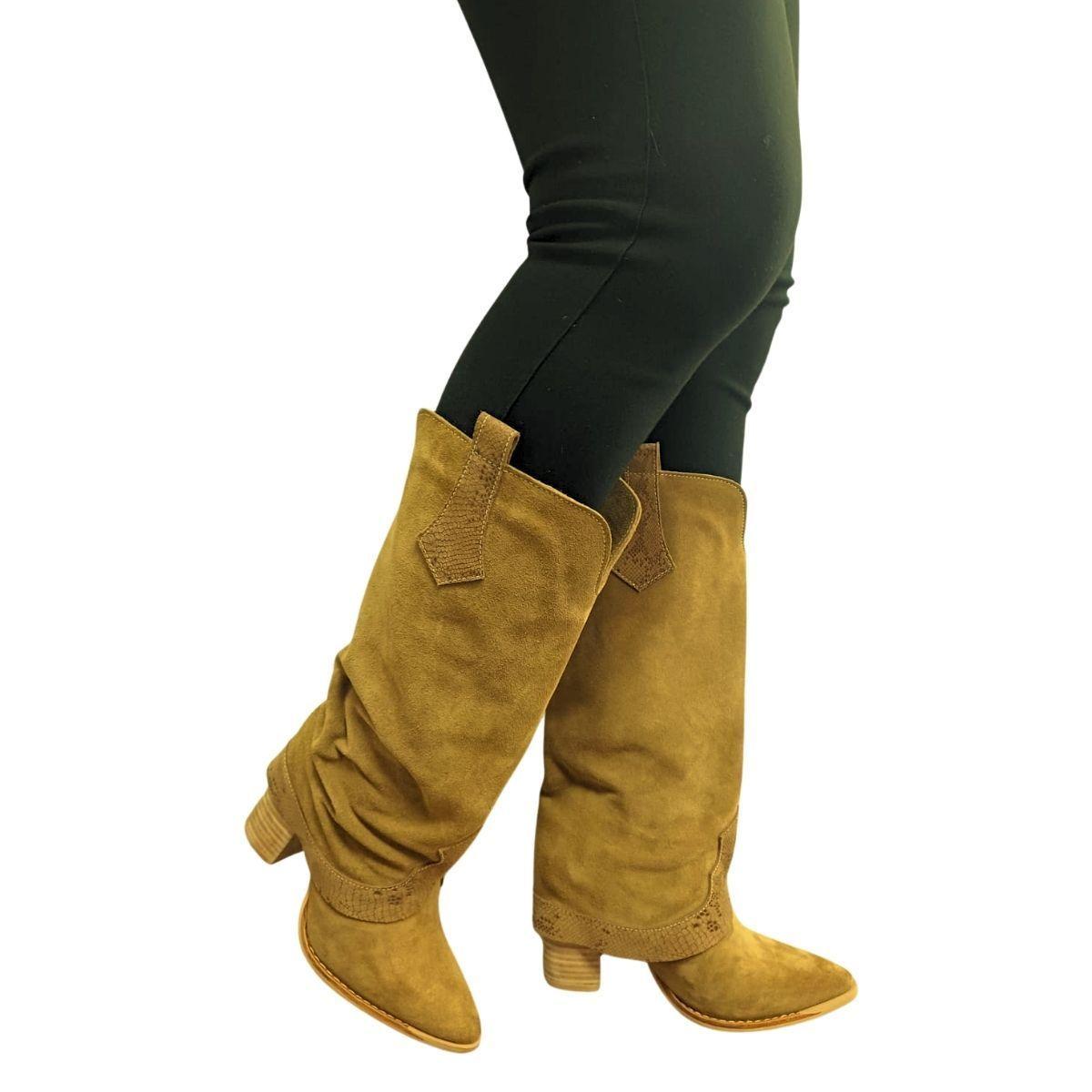Bota Faustina Camel Pao Pecados-0