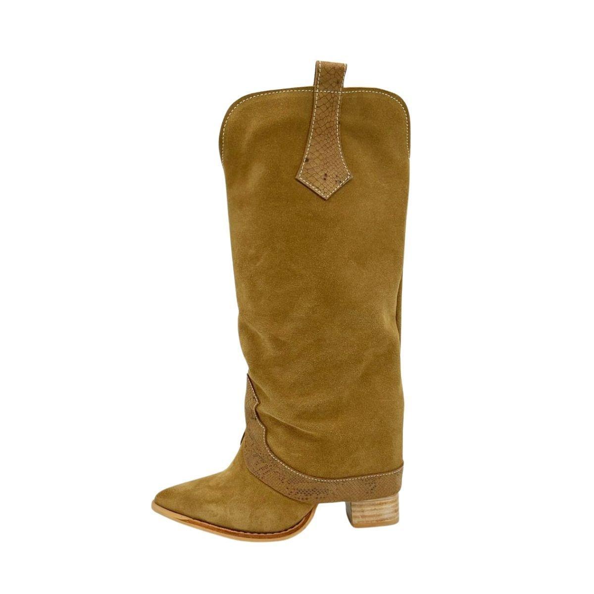 Bota Faustina Camel Pao Pecados-1