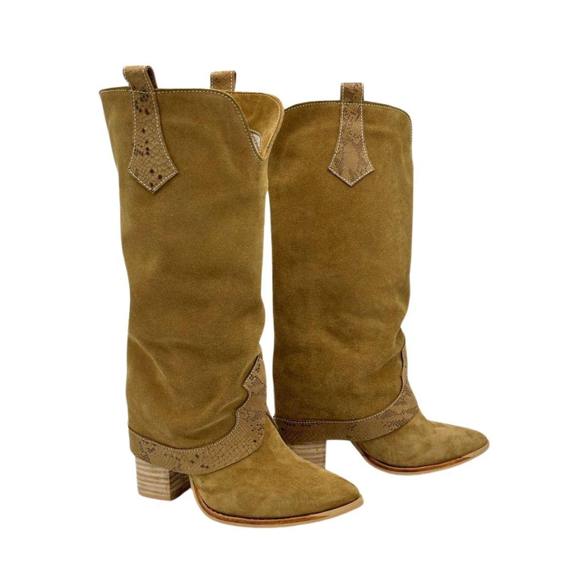 Bota Faustina Camel Pao Pecados-3