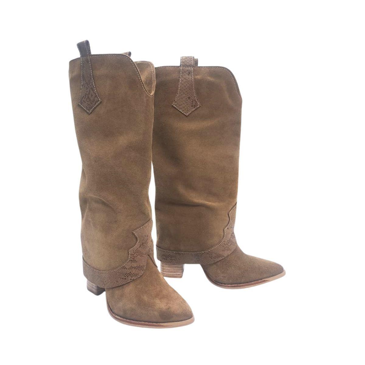 Bota Faustina Camel Pao Pecados-3