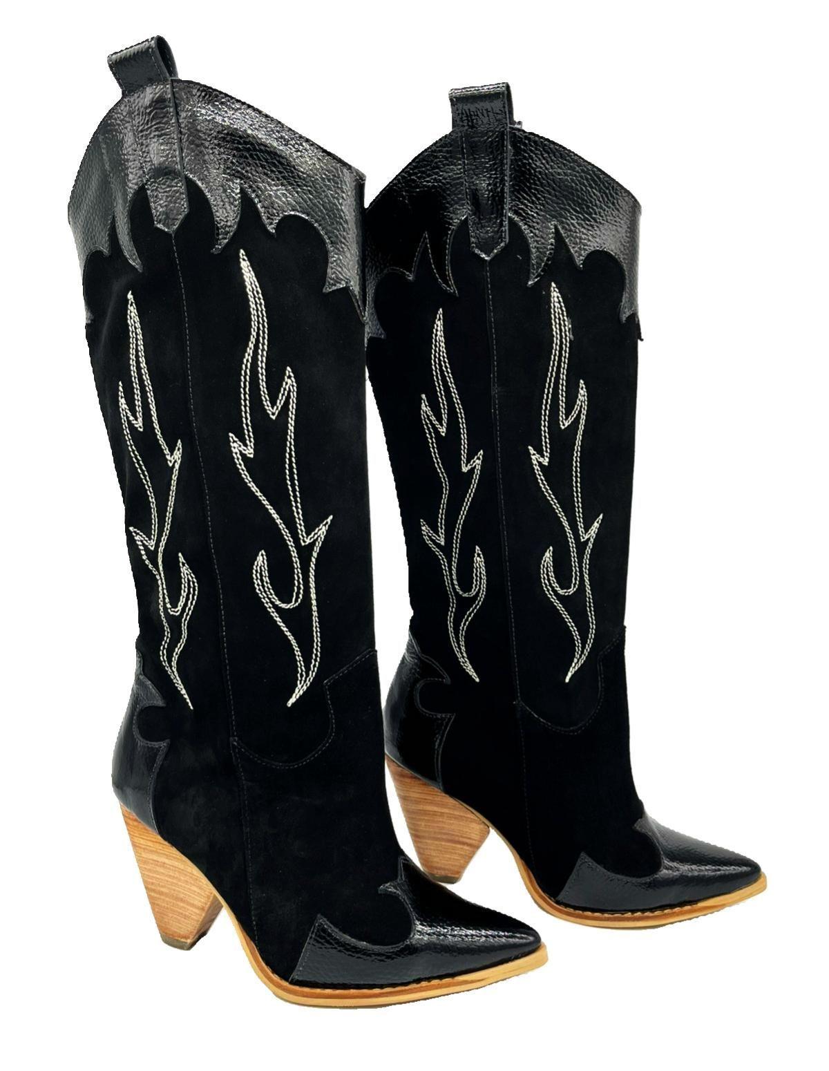 Bota Paola Negro Pao Pecados-3