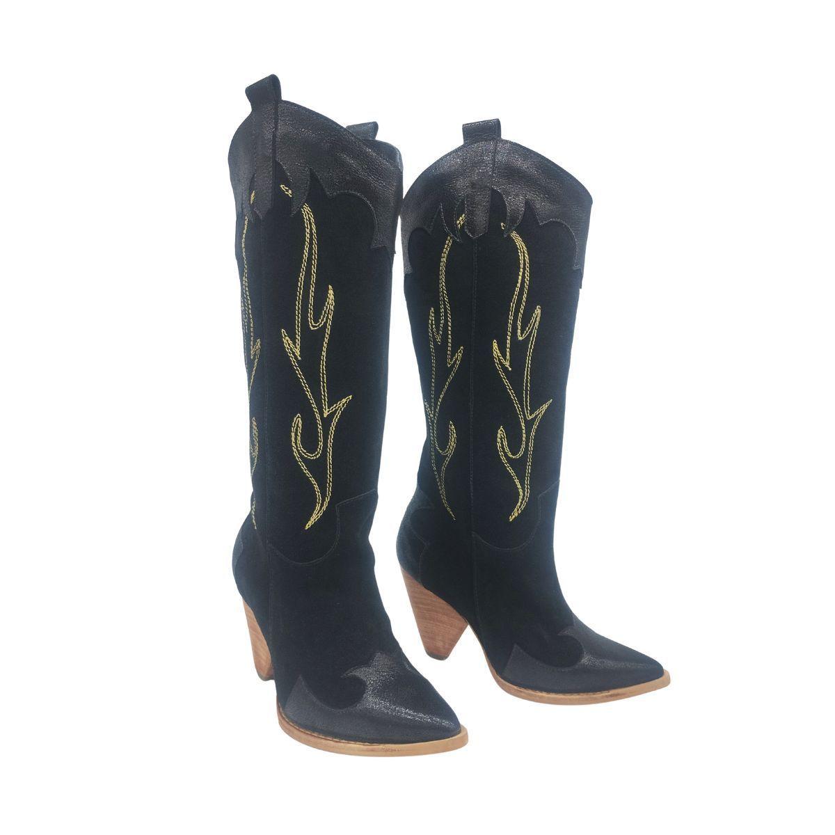 Bota Paola Negro Pao Pecados-3