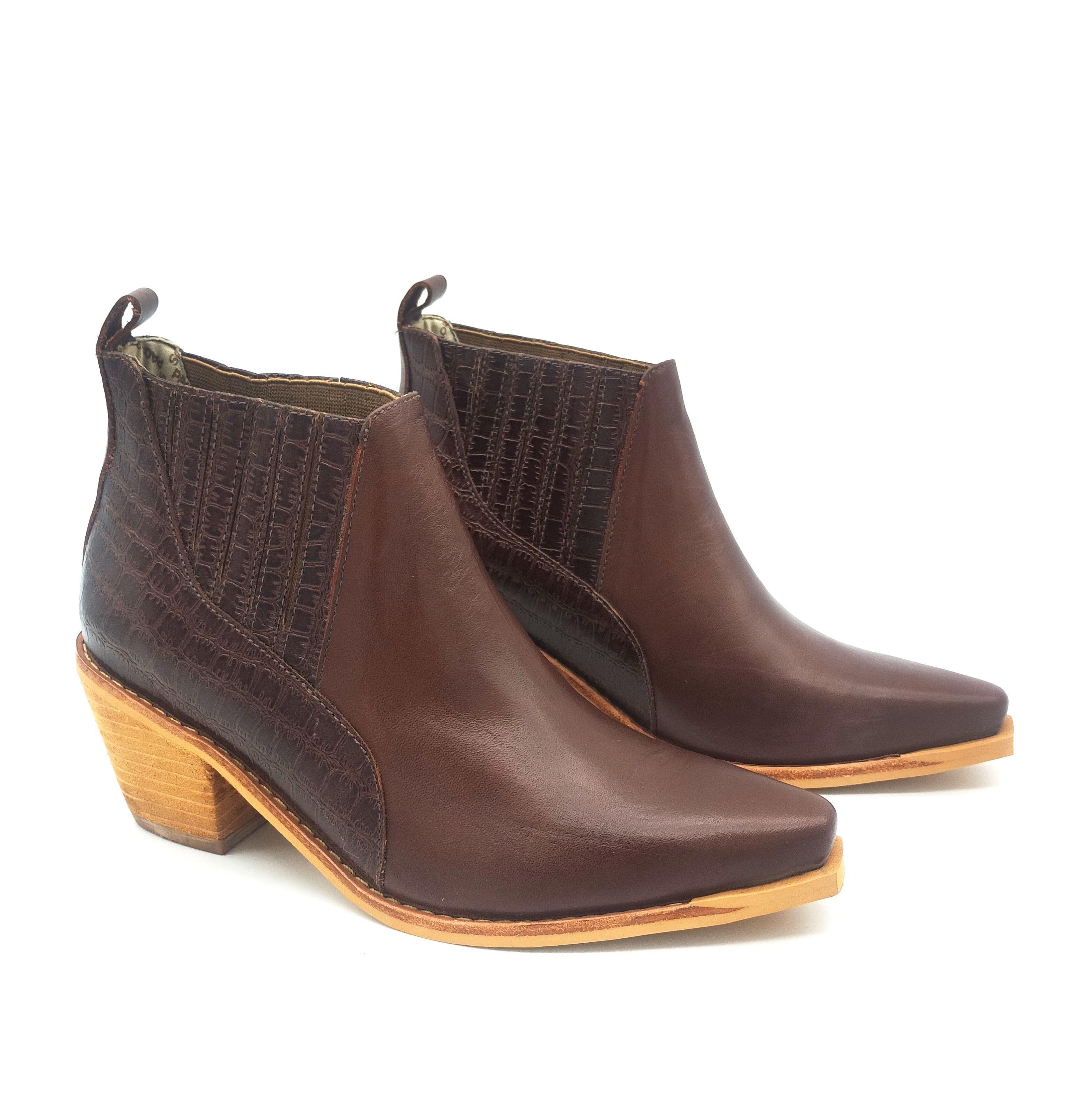 Botin Michelle Chocolate Pao Pecados-3