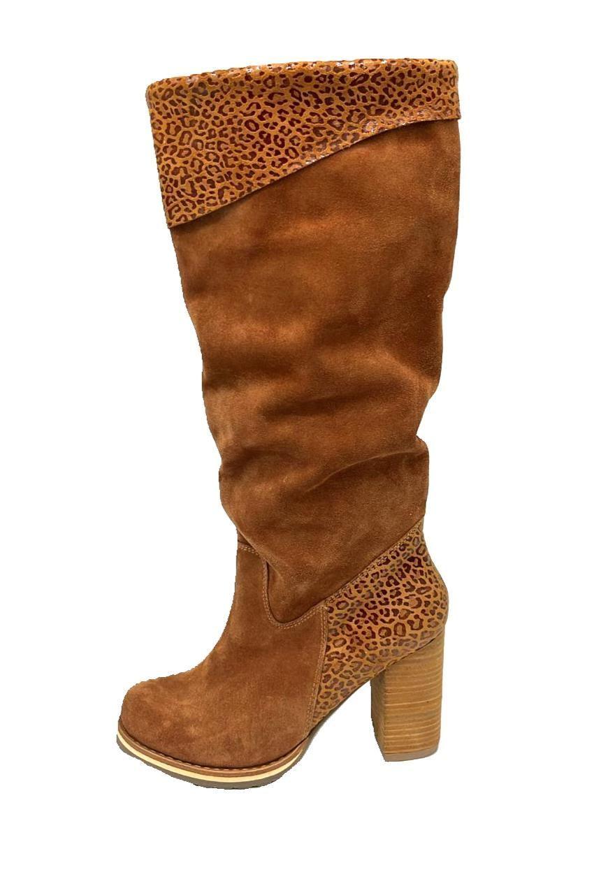 Bota Emily Camel Folia Pao Pecados-2