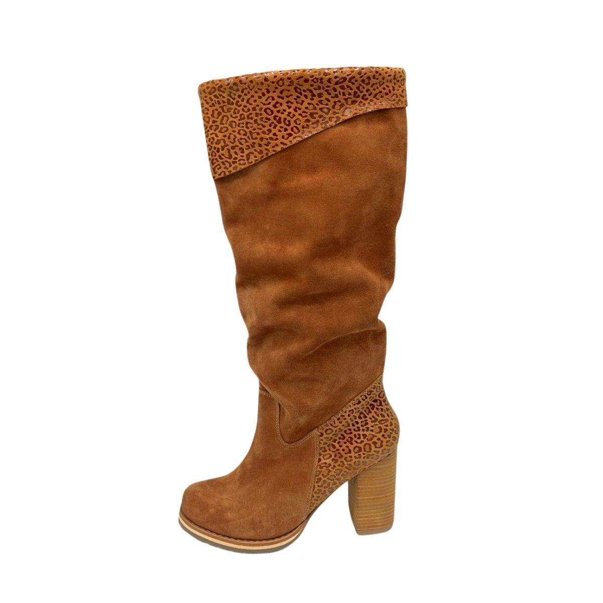 Bota Emily Camel Folia Pao Pecados-2