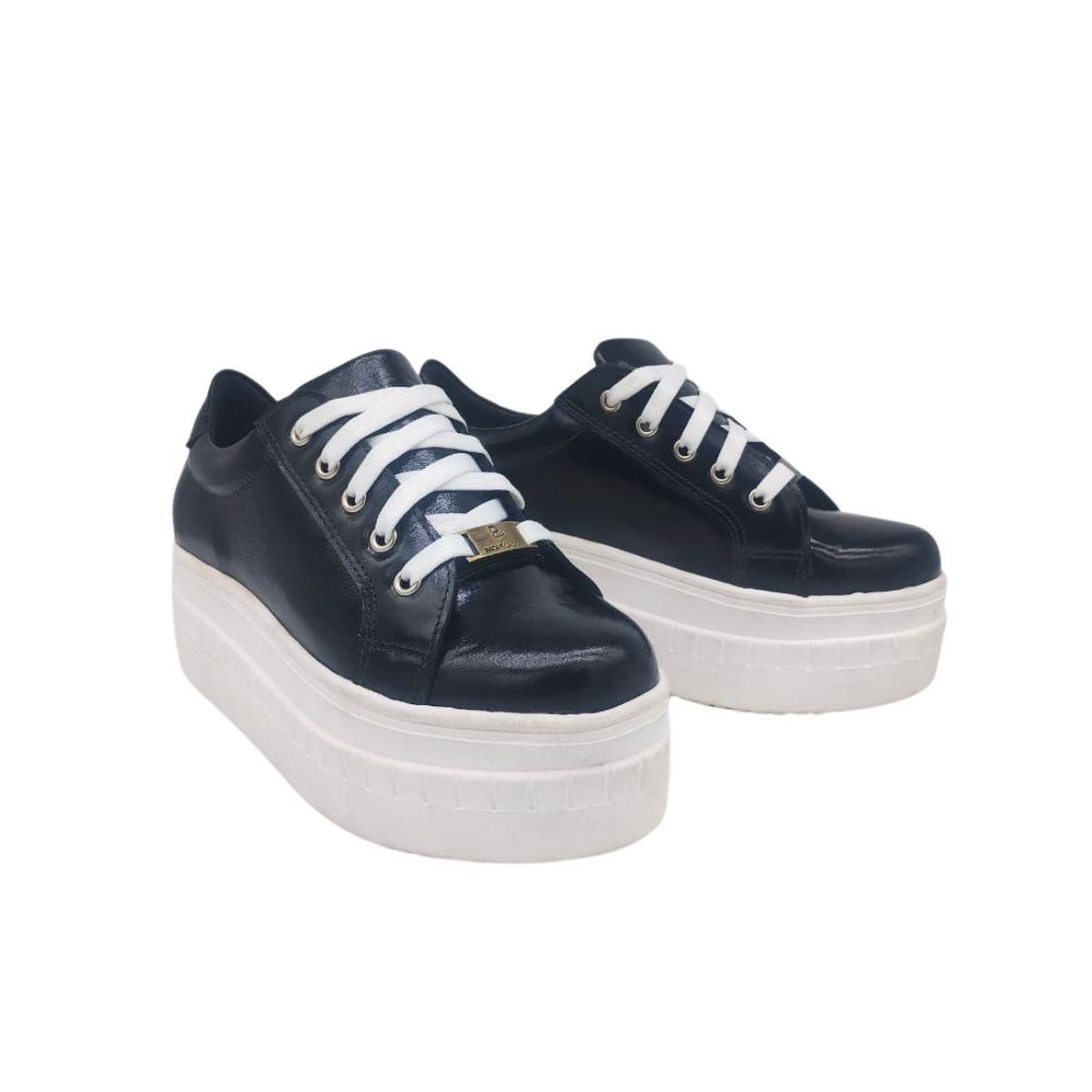 Zapatilla Antonella Negro Charol Pao Pecados-3