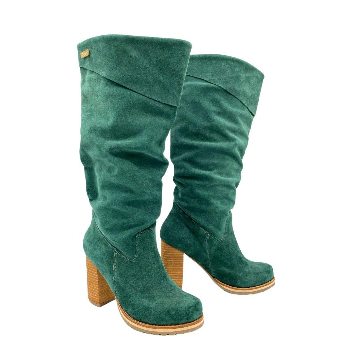 Bota Emily Verde Reno Pao Pecados-3
