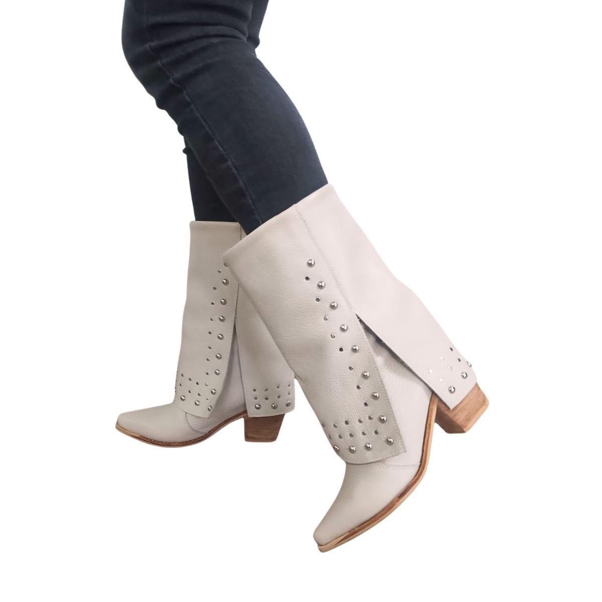 Bota Fiera Beige Texana Pao Pecados-0